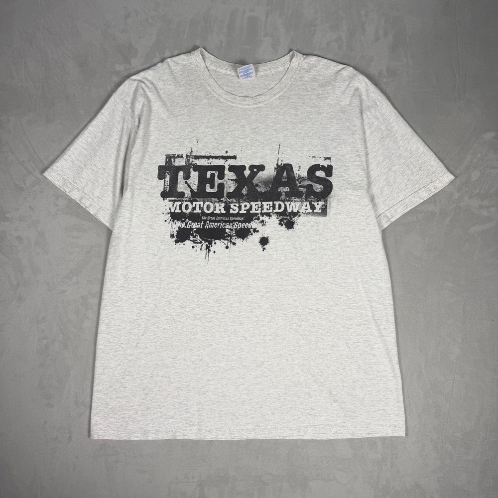 Y2K Mens Gildan Texas Motor Speedway Racing Graphic T-Shirt XL
